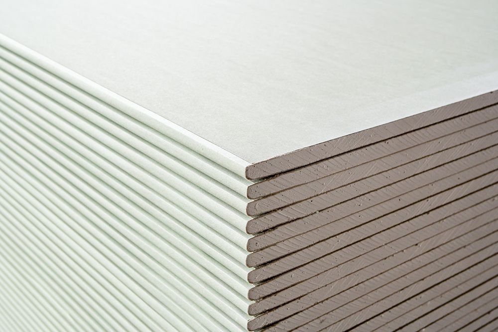 Wallboard stacked