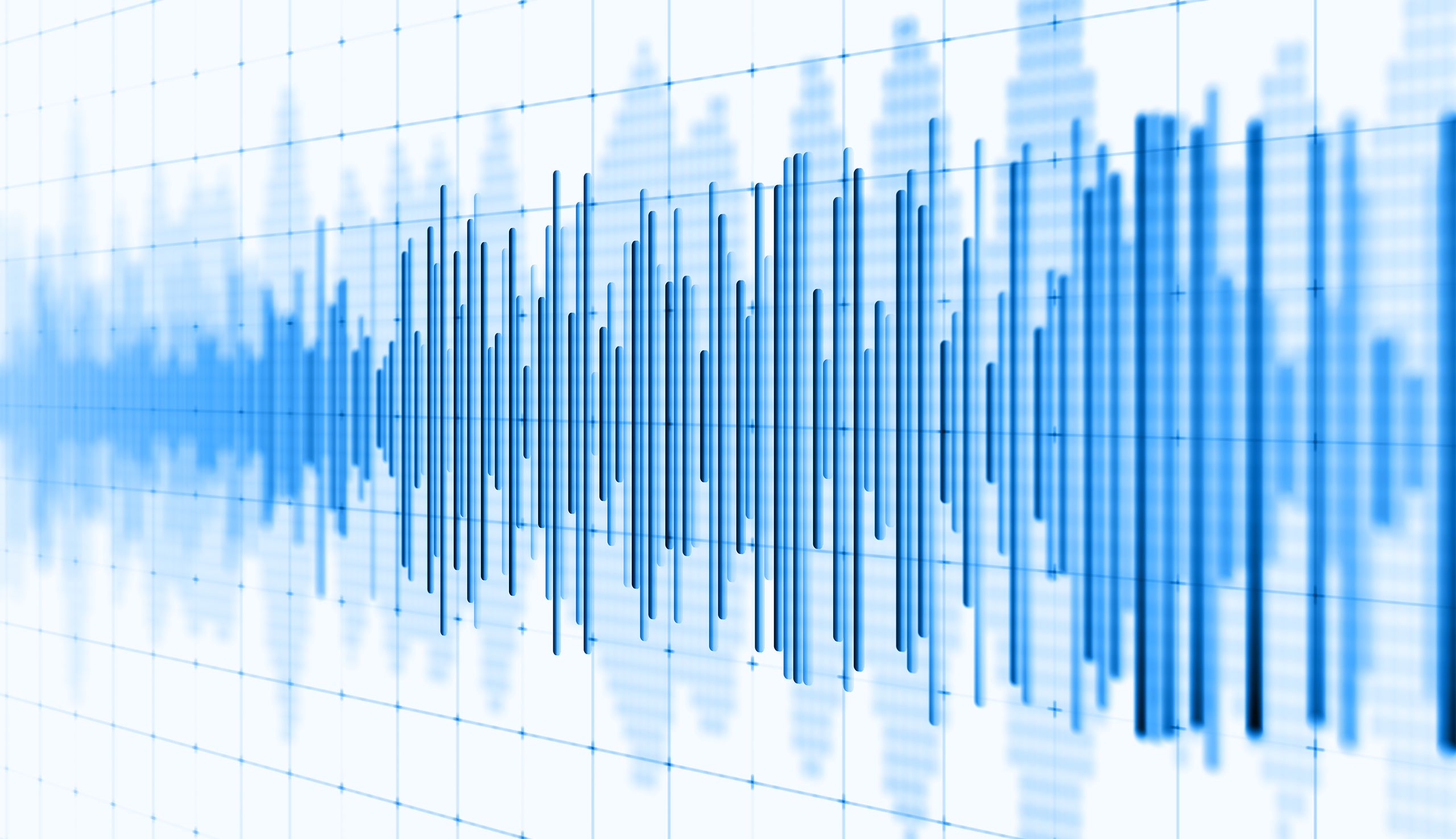 Sound waves on a screen