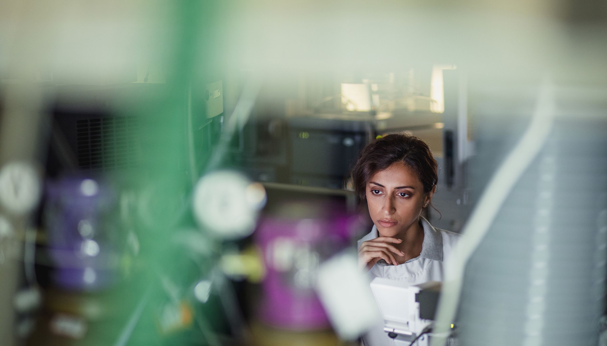 Researcher in laboratory