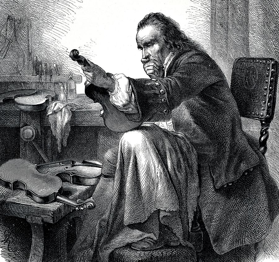 Antonio Stradivari engraving